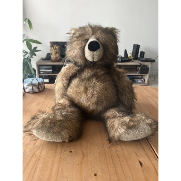 VINTAGE 19" Large Bear Aurora World Plush Bear Handmade In Indonesia - Picture 11 of 11